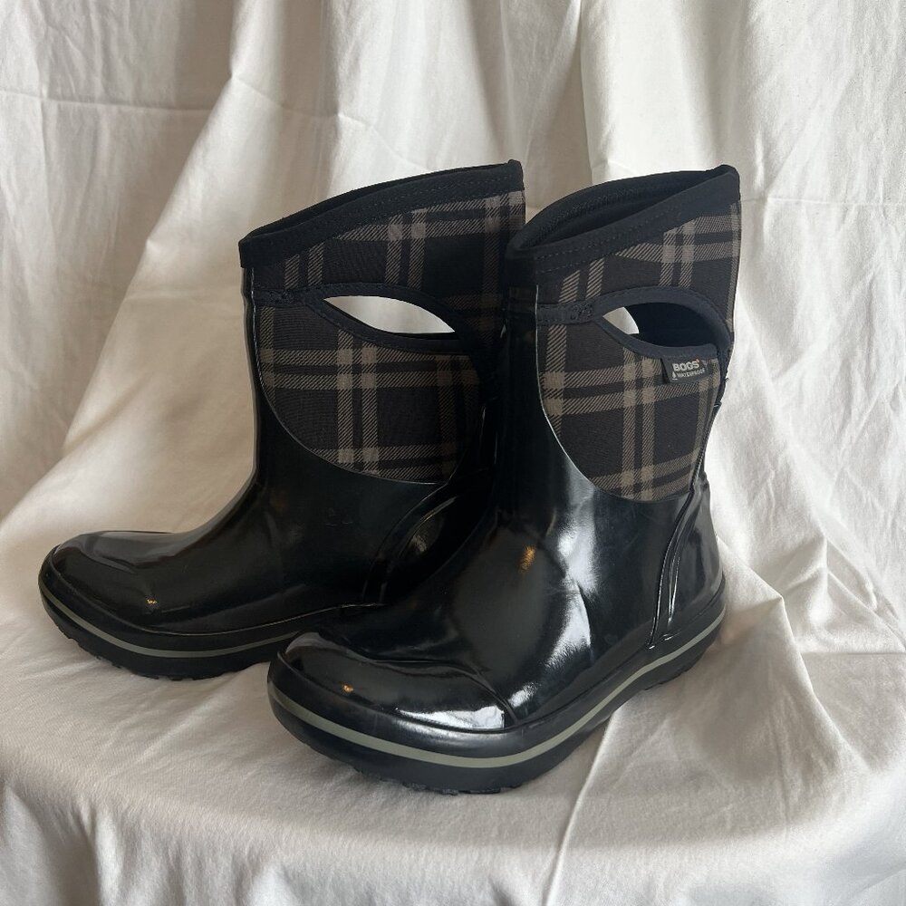Women's BOGS Boots black plaid Neo-Tech winter